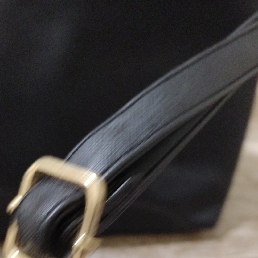 Black Tote Bag with Gold Bee Accent - Picture 15 of 16